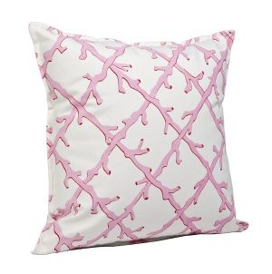 home & garden - Decor - Coral Lattice 20x20 Pillow Pink - Ecoaccents.jpg